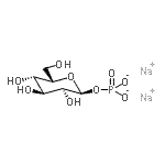 structure of CAS# 83833-15-2, Disodium 1-O-phosphonato-alpha-L-gulopyranose;β-D-Glucopyranose 1-Phosphate Disodium Salt