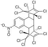 CAS#: 83878-00-6， 1,2,3,4,5,6,7,8,13,13,14,14-Dodecachloro-1,4,4a,4b,5,8,8a,12b-octahydro-10-nitro-1,4:5,8-Dimethanotriphenylene