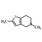 CAS#: 838830-13-0， 2,5-Dimethyl-4,5,6,7-tetrahydrothieno[3,2-c]pyridine