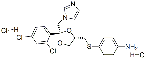 CAS#: 83929-39-9， cis-4-[[2-(2,4-Dichlorophenyl)-2-(1H-Imidazol-1-Ylmethyl)-1,3-Dioxolan-4-Yl]Methylthio]Aniline Dihydrochloride