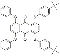 CAS#: 83929-64-0， 1,4-Bis[[4-(1,1-Dimethylethyl)Phenyl]Thio]-5,8-Bis(Phenylthio)-9,10-Anthracenedione