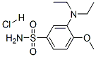 CAS 登录号：83929-66-2， 3-(二乙基氨基)-4-甲氧基苯磺酰胺单盐酸盐