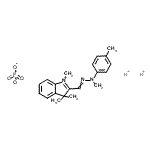 CAS#: 83949-68-2， 1,3,3-Trimethyl-2-[methyl(4-methylphenyl)carbonohydrazonoyl]-3H-indolium hydrogen phosphate (1:2:1)