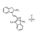 CAS#: 83949-79-5， 1,3,3-trimethyl-2-[(E)-2-(2-methylindolin-1-yl)vinyl]indol-1-ium sulfate