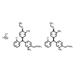 CAS#: 83950-19-0， 4-{(2-Chlorophenyl)[4-(ethylimino)-3-methyl-2,5-cyclohexadien-1-ylidene]methyl}-N-ethyl-2-methylaniline sulfate (2:1)