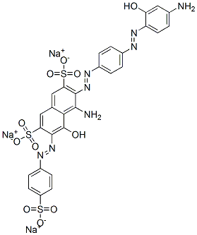 CAS#: 83968-71-2， Trisodium 4-Amino-3-[[4-[(4-Amino-2-Hydroxyphenyl)Azo]Phenyl]Azo]-5-Hydroxy-6-[(4-Sulphonatophenyl)Azo]Naphthalene-2,7-Disulphonate