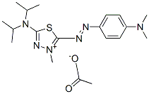 CAS#: 83969-14-6， 5-(Diisopropylamino)-2-[[4-(Dimethylamino)Phenyl]Azo]-3-Methyl-1,3,4-Thiadiazolium Acetate