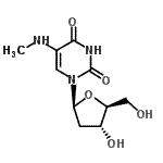CAS#: 840-50-6， 1-(2-Deoxy-beta-L-erythro-pentofuranosyl)-5-(methylamino)-2,4(1H,3H)-pyrimidinedione