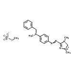 CAS#: 84000-80-6， 3-({4-[Benzyl(methyl)amino]phenyl}diazenyl)-1,4-dimethyl-4,5-dihydro-1H-1,2,4-triazol-1-ium methyl sulfate