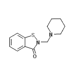 CAS#: 84012-57-7， 2-(1-Piperidinylmethyl)-1,2-benzothiazol-3(2H)-one