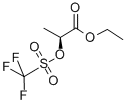 structure of CAS# 84028-88-6, Ethyl (S)-2-(Trifluoromethylsulfonyloxy)Propionate;Ethyl  O-Trifluoromethanesulfonyl-L-Lactate,  Ethyl  L-Lactate  2-O-Triflate;ETHYL (S)-(-)-2-((TRIFLUOROMETHYL-SULFON YL)OXY)PROPIONATE, 96+%;ETHYL (S)-(-)-2-[(TRIFLUOROMETHYLSULFONYL)OXY]PROPIONATE