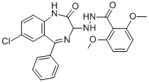 CAS#: 84044-28-0， 2,6-Dimethoxy-Benzoic Acid 2-(7-Chloro-2,3-Dihydro-2-Oxo-5-Phenyl-1 H-1,4-Benzodiazepin-3-Yl)Hydrazide