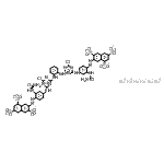 CAS#: 84051-90-1， Hexasodium 7,7'-(1,2-phenylenebis{imino(6-chloro-1,3,5-triazine-4,2-diyl)imino[2-(carbamoylamino)-4,1-phenylene]-2,1-diazenediyl})di(1,3,6-naphthalenetrisulfonate)
