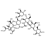 CAS#: 84061-53-0， (2S,4S,5R,6R)-5-acetamido-2-[(2R,3R,4S,5S,6R)-2-[(2S,3R,4R,5S,6R)-3-acetamido-2-[(2R,3S,4S,5R,6S)-3,5-dihydroxy-2-(hydroxymethyl)-6-[(2R,3S,4R,5R)-4,5,6-trihydroxy-2-(hydroxymethyl)tetrahydropyran-3-yl]oxy-tetrahydropyran-4-yl]oxy-6-(hydroxymethyl)-5-[(2S,3S,4R,5S,6S)-3,4,5-trihydroxy-6-methyl-tetrahydropyran-2-yl]oxy-tetrahydropyran-4-yl]oxy-3,5-dihydroxy-6-(hydroxymethyl)tetrahydropyran-4-yl]oxy-4-hydroxy-6-[(1R,2R)-1,2,3-trihydroxypropyl]tetrahydropyran-2-carboxylic acid