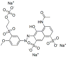 CAS#: 84083-05-6， Trisodium 4-(Acetylamino)-5-Hydroxy-6-[[4-Methoxy-3-[[2-(Sulphonatooxy)Ethyl]Sulphonyl]Phenyl]Azo]Naphthalene-1,7-Disulphonate