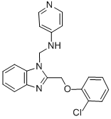 CAS#: 84138-35-2, 2-((O-Chlorophenoxy)Methyl)-1-((4-Pyridylamino)Methyl)Benzimidazole