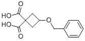 structure of CAS# 84182-46-7, 3-(Benzyloxy)Cyclobutane-1,1-Dicarboxylic Acid;1,1-Cyclobutanedicarboxylic Acid, 3-(Phenylmethoxy)-;3-(BENZYLOXY)CYCLOBUTANE-1,1-DICARBOXYLIC ACID