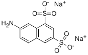 structure of CAS# 842-17-1, 7-Amino-1,3-Naphthalenedisulfonic Acid Disodium Salt;1,3-Naphthalenedisulfonic Acid, 7-Amino-, Disodium Salt;Disodium 7-Aminonaphthalene-1,3-Disulphonate