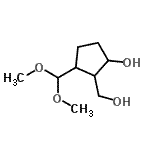 CAS#: 84231-15-2， 3-(Dimethoxymethyl)-2-(hydroxymethyl)cyclopentanol
