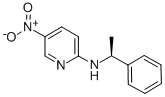 structure of CAS# 84249-39-8, (S)-(-)-2-(alpha-Methylbenzylamino)-5-Nitropyridine