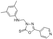 CAS#: 84249-79-6， 3-(((3,5-Dimethylphenyl)Amino)Methyl)-5 -(4-Pyridinyl)-1,3,4-Oxadiazole-2(3H)-Thione