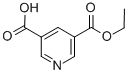 structure of CAS# 84254-37-5, Pyridine-3,5-Dicarboxylic Acid Monoethyl Ester