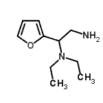 结构式 CAS# 842971-89-5, N<sup>1</sup>,N<sup>1</sup>-二乙基-1-(2-呋喃基)-1,2-乙二胺