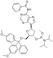CAS#: 84416-82-0， 5'-O-(4,4'-Dimethoxytrityl)-N6-Benzoyl-2'-Deoxyadenosine-3'-(Methyl-N,N-Diisopropyl)Phosphoramidite