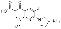 CAS#: 84424-09-9， 7-(3-Aminopyrrolidin-1-Yl)-1-Ethenyl-6-Fluoro-4-Oxo-1,8-Naphthyridine- 3-Carboxylic Acid