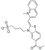 CAS#: 84434-35-5， 2-[[5-(Methoxycarbonyl)-3-(4-Sulphonatobutyl)-3H-Benzothiazol-2-Ylidene]Methyl]-1-Methylquinolinium