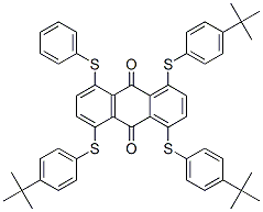 CAS#: 84434-37-7， 1,4,5-Tris[[4-(1,1-Dimethylethyl)Phenyl]Thio]-8-(Phenylthio)Anthraquinone