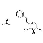 CAS#: 84434-43-5， 2-Methyl-4-(phenyldiazenyl)-1,3-benzenediamine acetate (1:1)
