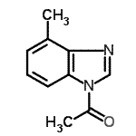 CAS 登录号：84445-81-8， 1-(4-甲基-1H-苯并咪唑-1-基)乙酮