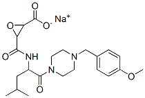 CAS#: 84456-40-6， Sodium 3-[[1-[4-[(4-Methoxyphenyl)Methyl]Piperazin-1-Yl]-4-Methyl-1-Oxo-Pentan-2-Yl]Carbamoyl]Oxirane-2-Carboxylate
