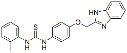CAS 登录号：84483-98-7， 3-[4-(1H-苯并咪唑-2-基甲氧基)苯基]-1-(2-甲基苯基)硫脲