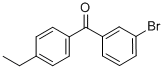 structure of CAS# 844879-29-4, 3-Bromo-4'-Ethylbenzophenone;3-BROMO-4'-ETHYLBENZOPHENONE