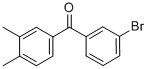 structure of CAS# 844879-49-8, 3-Bromo-3',4'-Dimethylbenzophenone;(3-BROMOPHENYL)(3,4-DIMETHYLPHENYL)METHANONE;3-BROMO-3',4'-DIMETHYLBENZOPHENONE