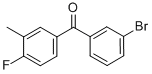 结构式 CAS# 844884-90-8, 3-溴-4'-氟-3'-甲基二苯甲酮