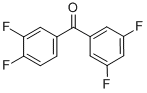 structure of CAS# 844885-15-0, 3,3',4,5-Tetrafluorobenzophenone;3,3',4,5-TETRAFLUOROBENZOPHENONE