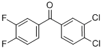 structure of CAS# 844885-31-0, 3,4-Dichloro-3',4'-Difluorobenzophenone;3,4-DICHLORO-3',4'-DIFLUOROBENZOPHENONE