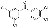 structure of CAS# 844885-32-1, 3,3',4,5'-Tetrachlorobenzophenone;3,3',4,5'-TETRACHLOROBENZOPHENONE