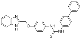 CAS#: 84494-47-3, N-(4-(1H-Benzimidazol-2-Ylmethoxy)Phenyl)-N'-(1,1'-Biphenylyl)Thiourea