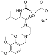 CAS#: 84518-83-2, (2R-(2-alpha,3-beta(S*)))-3-(((3-Methyl-1-((4-((2,3,4-Trimethoxyphenyl)Methyl)-1-Piperazinyl)Carbonyl)Butyl)Amino)Carbonyl)-Oxiranecarboxylic Acid Monosodium Salt