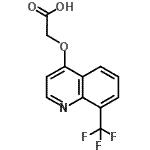 CAS#: 845264-81-5， {[8-(Trifluoromethyl)-4-quinolinyl]oxy}acetic acid