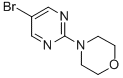 structure of CAS# 84539-22-0, 5-Bromo-2-Morpholin-1-Yl-Pyrimidine;4-(5-BROMO-PYRIMIDIN-2-YL)-MORPHOLINE;5-BROMO-2-(4-MORPHOLINO)-PYRIMIDINE;5-BROMO-2-MORPHOLIN-1-YL-PYRIMIDINE