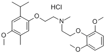 CAS#: 84541-64-0， N-[2-(2,6-Dimethoxyphenoxy)Ethyl]-2-(4-Methoxy-5-Methyl-2-Propan-2-Ylphenoxy)-N-Methylethanamine Hydrochloride