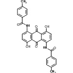 CAS#: 84559-87-5， N,N'-(4,8-Dihydroxy-9,10-dioxo-9,10-dihydroanthracene-1,5-diyl)bis(4-methylbenzamide)