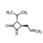 CAS#: 84572-14-5， (3R,4R)-4-Allyl-3-isopropyl-2-azetidinone