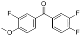 structure of CAS# 845781-11-5, 4-Methoxy-3,3',4'-Trifluorobenzophenone;4-METHOXY-3,3',4'-TRIFLUOROBENZOPHENONE;3,3',4-TRIFLUORO-4'-METHOXYBENZOPHENONE