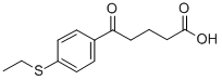 structure of CAS# 845790-39-8, 5-(4-Ethylthiophenyl)-5-Oxovaleric Acid;5-(4-ETHYLTHIOPHENYL)-5-OXOVALERIC ACID